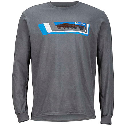 Marmot Valle Tee Long Sleeve - Men's -Charcoal-Small