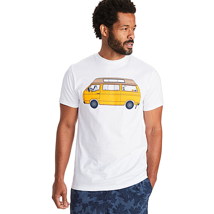 Marmot Van Life Tee Short Sleeve - Mens, White, Large, M12566-080-L