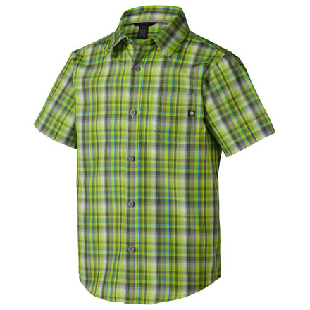 Waldron Short Sleeve Shirt - Boys -X-Small-Green Lichen