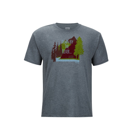 Marmot Waterfront Short Sleeve Tee - Mens, Ash Heather, 2XL, 44450-1507 - XXL