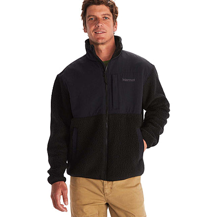 Marmot Wiley Polartec Jacket - Mens, Black, Extra Large, M13190-001-XL