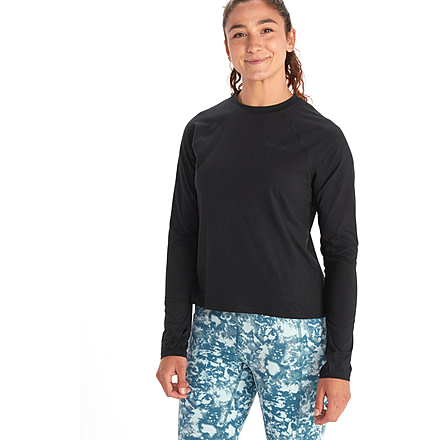 Marmot Windridge Long Sleeve T-Shirt - Womens, Black, Extra Large, M14236-001-XL