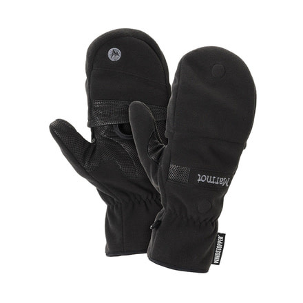 Marmot Windstopper Convertible Glove - Mens-Black-Small