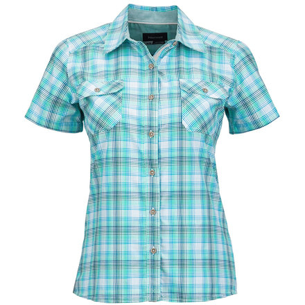 Marmot Zoey Short Sleeve Shirt - Women's-Aqua Blue-Small