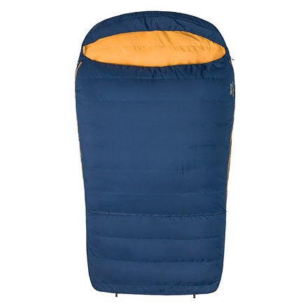 Marmot Zuma Double Wide 35 Sleeping Bag, Total Eclipse/Buckthorn Brown, Long 6ft6in/Left Zip, 38750-1550-LZ