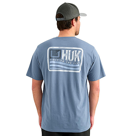 Marolina DBA HUK Huk Born Wave Short Sleeve Shirt Stormy Blue S, H1000605-415-S