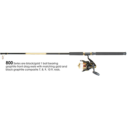 Master Fishing Tackle Corporation Sw Spin 8ft. 0in. 2Pc 1Bb W/Line 846261