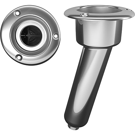 Mate Series Stainless Steel 15 Rod &amp; Cup Holder - Drain - Round Top 72502
