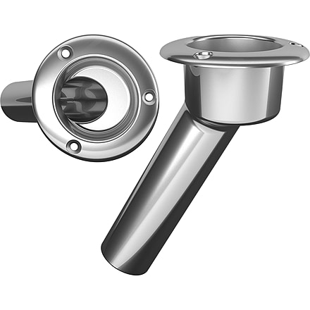 Mate Series Stainless Steel 30 Rod &amp; Cup Holder - Open - Round Top 72504