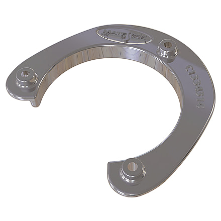 Mate Series Stainless Steel Rod &amp; Cup Holder Backing Plate f/Round Rod/Cup Only f/3-3/4in Holes, C1334314