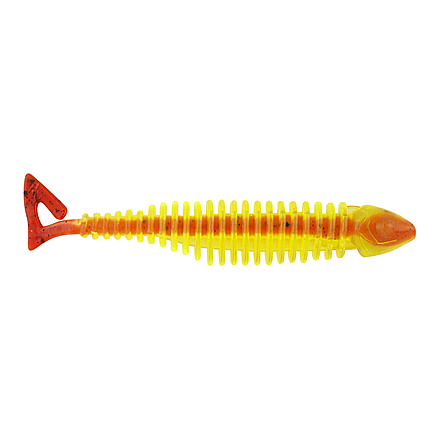 Matzuo Gaikotsu Ribbed Curl Tail 4in 8pk, Sunshine, MTZGKCT4.0SUN