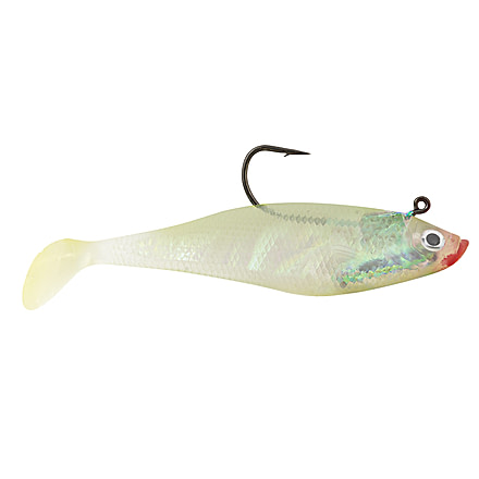 Matzuo Swim Shad Swimbaits, 4, 4in, Glow, MTZ-SS4-4-28
