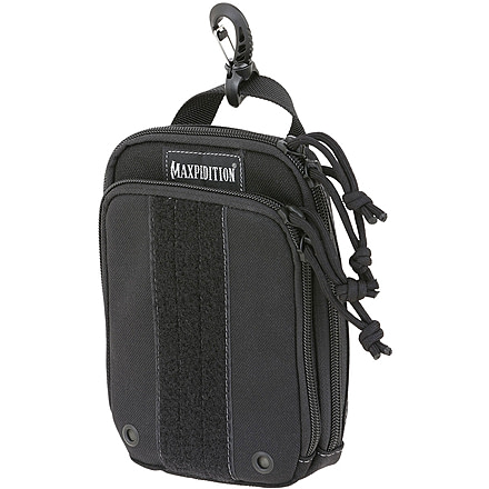 Maxpedition ZipHook Large Pocket Organizer 5.25in x 2in x 8in, Black, Large PT1537B