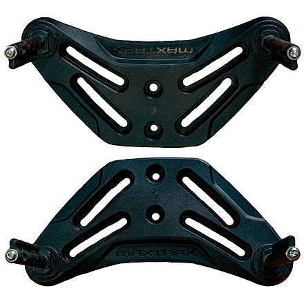 Maxtrax Flat Rack Mount With Channel Nut And Xtreme MPS, Black, MTXFRMXMPSC