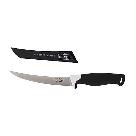 MEAT! Your Maker Boning Butcher Knife, 6 in, German 4116 Steel, Curved Fillet Blade, Polymer Handle, 1205578