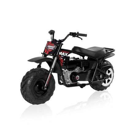 Mega Moto Mega Max 212cc Mini Bike with Front Suspension, Black/Red, Adult, MM-B212-MXS