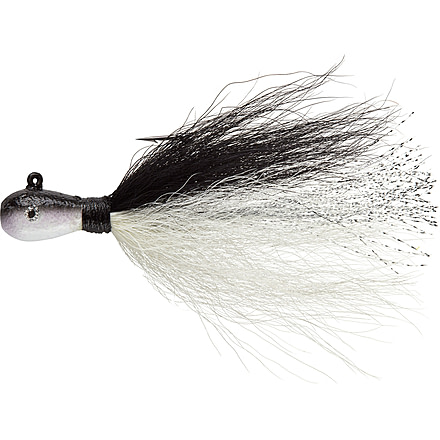 Mepps Bucktail Jig, Black/White, 1/8oz, MBJ18 BKWH
