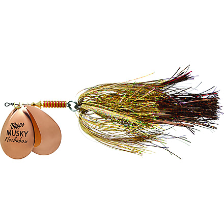 Mepps CKL Double Blade Musky Flashabou 1 1/2 OZ Copper/Gold Brown,Red, MFD7T CKL