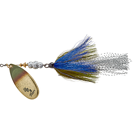 Mepps G-GPB Bronze Slammer Dressed Treble 1/3 oz Gold/Green Pupmpkin/Blue, BS3T G-GPB