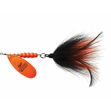 Mepps Magnum Musky Killer 1-1/4oz. - Hot Orange/Black Orange Tail 361469