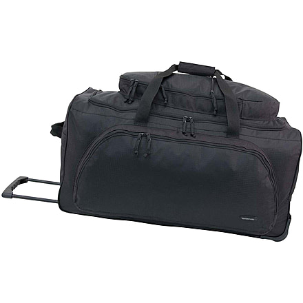 Mercury Tactical Gear Wheeled Duffel Bag, Black, Large, MRCT8001-BK