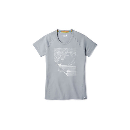 Smartwool Merino 150 Fjord Slider Tee-Women's, Dark Pebble Gray, Extra Small, SW014090948-XS