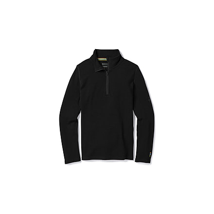 Smartwool Merino 250 Baselayer Zip T-Boy's, Black, Small, SW0SN111001-S