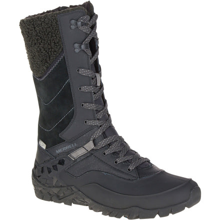 Merrell Aurora Tall Ice Waterproof Hiking Boot - Women's-Black-Medium-6