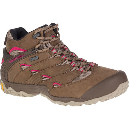 Merrell Chameleon 7 Mid Waterproof Hiking Boots - Womens, Merrell Stone, 7, Medium, J12040-7
