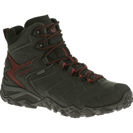 Merrell Chameleon Shift Mid GTX Hiking Boot - Mens-Black/Red-Medium-10.5 US