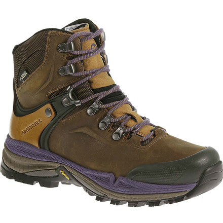 Merrell Crestbound Gore-Tex Backpacking Boot - Women's-Brown Sugar/Purple-Medium-6 US