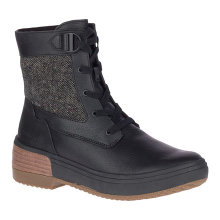 Merrell Haven Mid Lace Waterproof - Womens, Black, Medium, 7.5, J17880-001-07.5