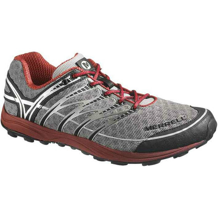 Merrell Mix Master 2 Running Shoe - Men's-Grey/Scarlet-8 US