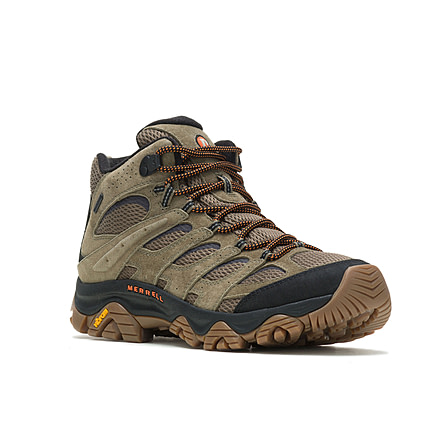 Merrell Moab 3 Mid WP Hiking Shoes - Mens, Wide, Olive/Gum, 11, J036549W-11
