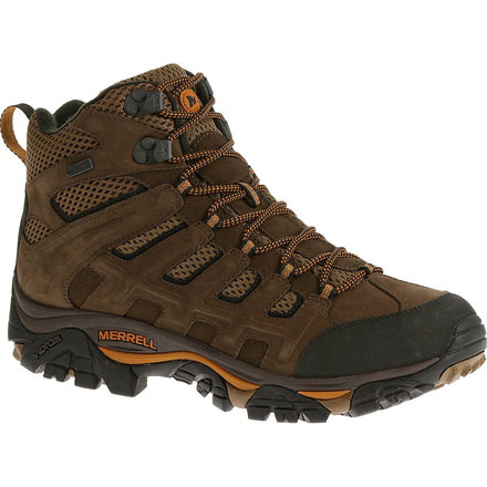 Merrell Moab Peak Mid Ventilator Waterproof Backpacking Boot - Men's-Black Slate-Medium-7 US