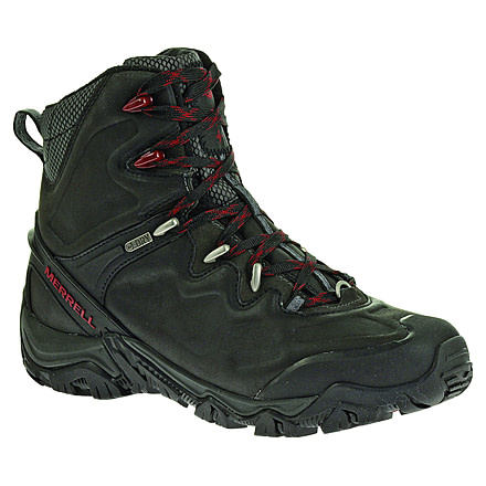 Merrell Polarand 8 Waterproof Backpacking Boot - Mens-Black-Medium-9 US