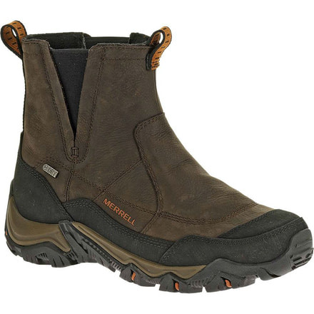 Merrell Polarand Rove Pull Waterproof Winter Boot - Men's-Black/Slate-Medium-7 US