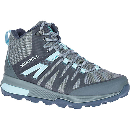 Merrell Zion FST Mid Hiking Shoe - Womens, Storm/Canal, 7, Storm/Canal, 7, J035404-Storm/Canal-7