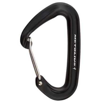 Metolius Bravo II Wiregate Carabiners, Black, BRWR002.01