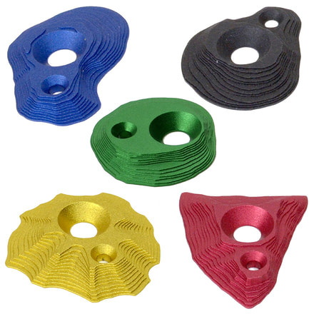 Metolius Mini Tec Foot Holds, 5 Pack, Assorted, MTEC105