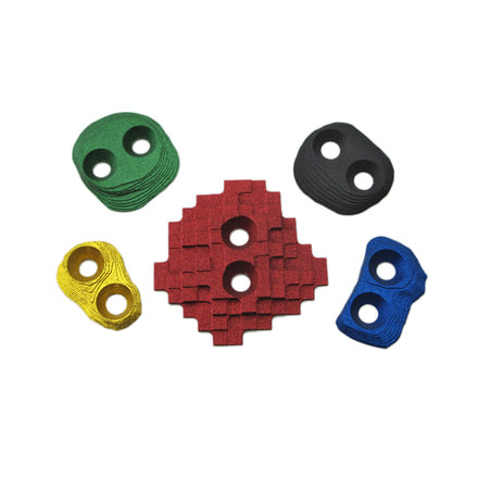 Metolius Mini-Tech Screw On Footholds, 5 Pack, Assorted, MTEC205