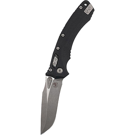 Microtech Amphibian Ram-Lok APOC FLU G-10 3.875in Folding Knife, Black, 137RL-10APFLGTBK