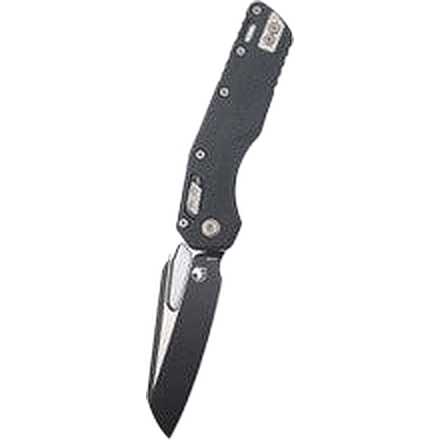 Microtech MSI Black SE STD Fluted G-10 3.88in Folding Knife, Black, 210-1FLGTBK