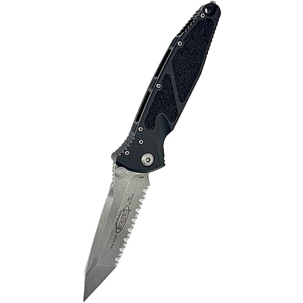 Microtech Socom Elite Manual T/E Apoc F/S 4in Folding Knife, Black, 161-12AP