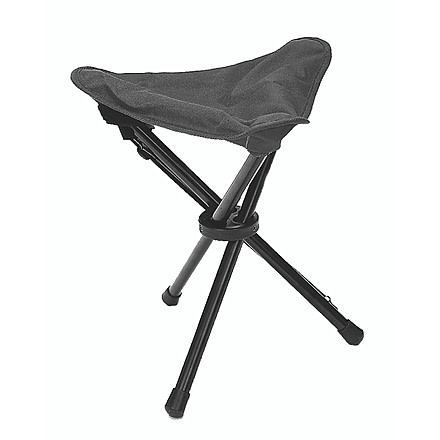 MIL-TEC 3-Leg Folding Stool, Black, 14450002