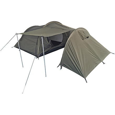 MIL-TEC 3-Man w/Storage Space Tent, Olive Drab, 14226000