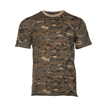 MIL-TEC T-Shirt - Men's, Digital Woodland Camo, Small, 11012071-902