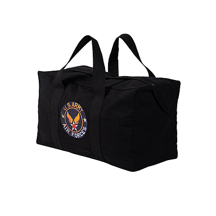 MIL-TEC Cotton Parachute Cargo Bag W/Logo, Black, 13827102