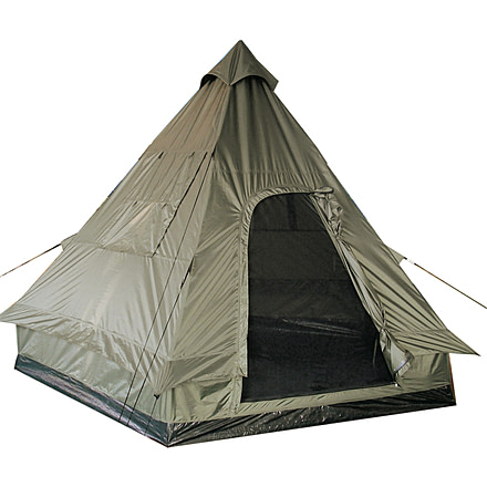 MIL-TEC Tipi Tent, 4 Person, OD Green, 14227000