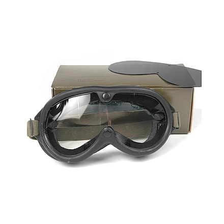 MIL-TEC Us Style M44 Sun Wind &amp; Dust Goggles, Black, Adjustable, 15611000